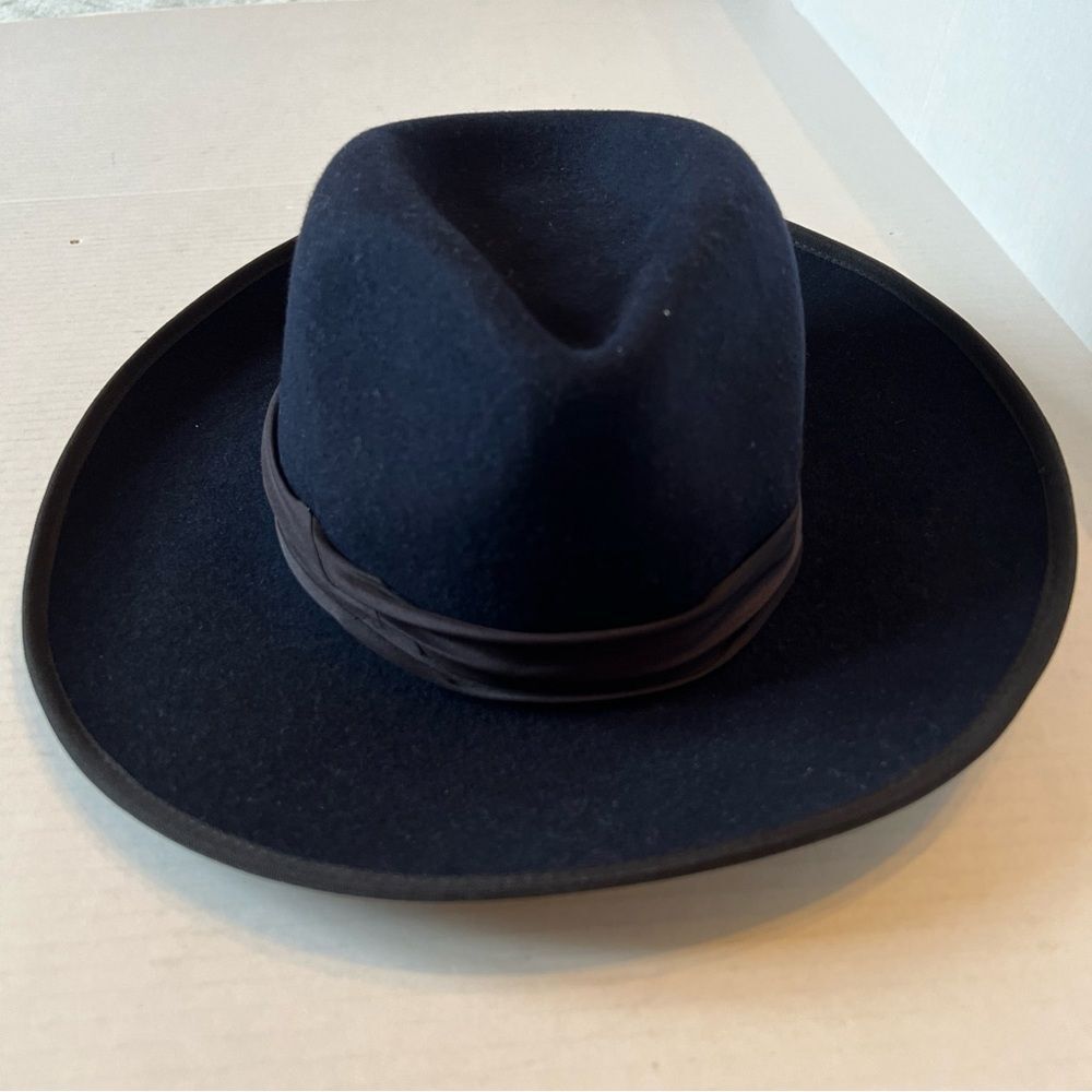 Freya x Veronica Beard S/M Hat Navy Blue Wool